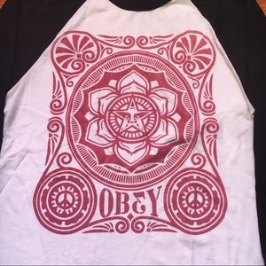 Obey baseball shirt